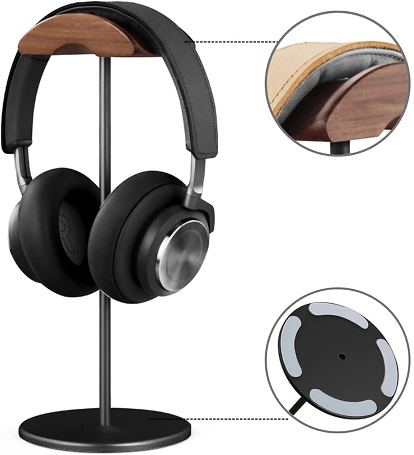 DeskOpti - Wooden Headphone Stand