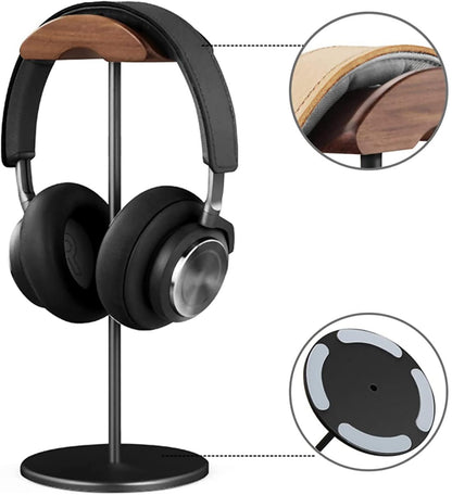 DeskOpti - Wooden Headphone Stand