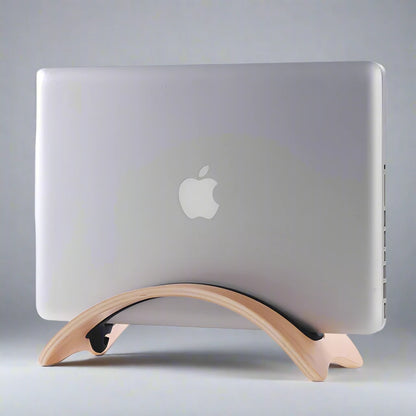 DeskOpti - Vertical Wooden Computer Stand